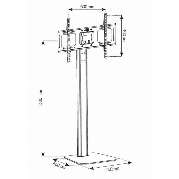 Techly Stojak podłogowy LCD/LED 32-70cali, regulowany