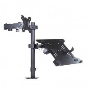 ART Uchwyt biurkowy do monitora LED/LCD 13-32&quot; + notebooka L-24