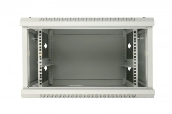 Extralink Szafka wisząca rack 6U 600x450 szara z metalowymi drzwiami