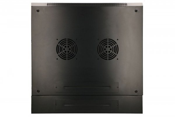 Extralink Szafka wisząca rack 12U 600x600 czarna dwusekcyjna