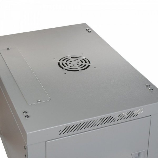 Digitus Szafa wisząca jednosekcyjna 19&quot; 6U 368/600/450mm, drzwi szklane, szara (RAL 7035)