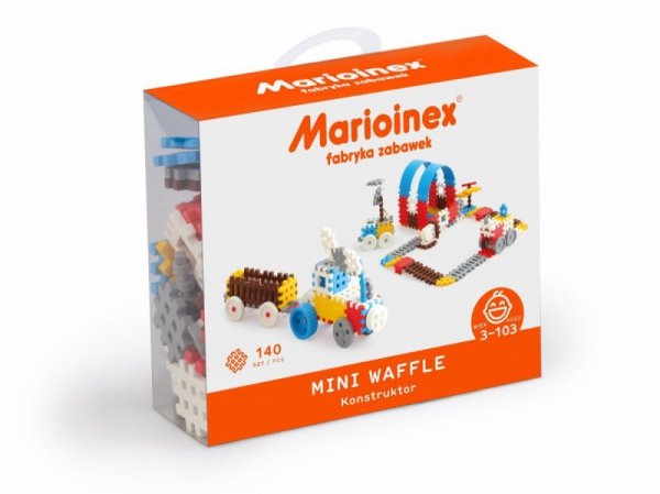 Marioinex Klocki waffle mini 140 sztuk chłopiec
