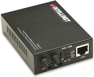 Intellinet Konwerter 10/100Base-TX RJ45/1000Base-FX (MM ST) 2km 1310nm