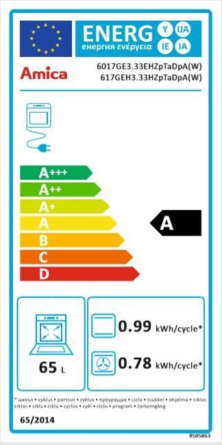 Amica Kuchnia gazowo-elektryczna 617GEH3.33HZpTaDpA(W)