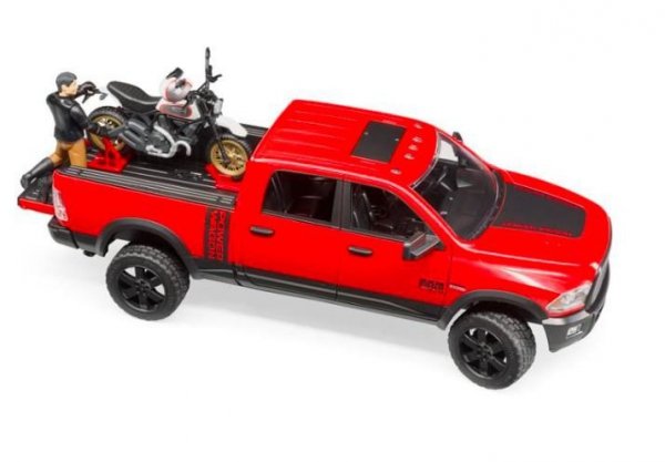 BRUDER Pojazd Dodge RAM 2500 Power wagon z motorem Ducati