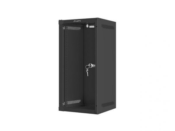 Lanberg Szafa wisząca 10&#039;&#039; 12U 280x310 czarna FLAT PACK