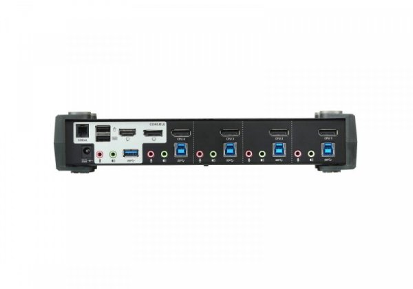 ATEN Przełącznik USB 3.0 4K DP MST KVM 4-portowy CS1924M