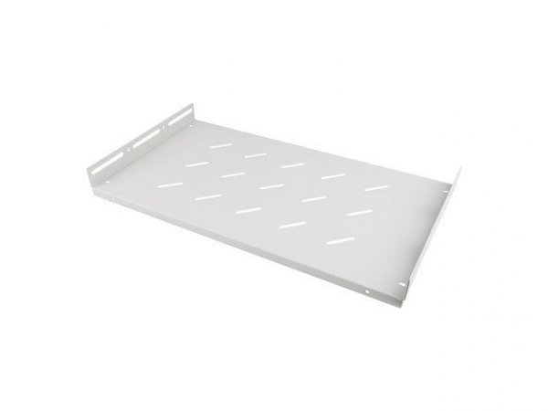 Lanberg Półka do szaf 19cali 1U 27cm/120kg szary AK-1014-S