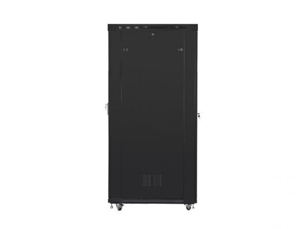 Lanberg Szafa instalacyjna rack stojąca 19 42U 800x1200 czarna, drzwi szklane LCD (Flat pack)
