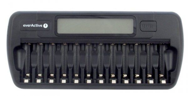 everActive Ładowarka procesorowa NC-1200 do 12 akumulatorków AA/AAA