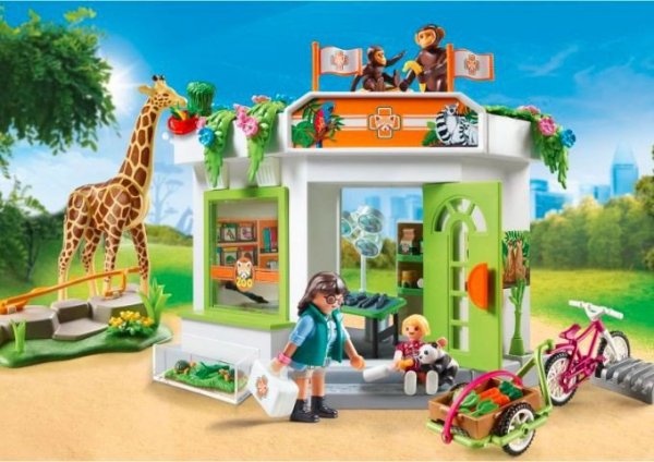 Playmobil Zestaw Family Fun 709 00 Lecznica zwierząt w Zoo