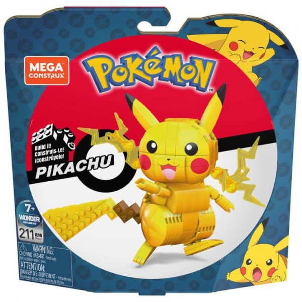 Mega Bloks Klocki Pikachu średni Pokemon do zbudowania GMD31