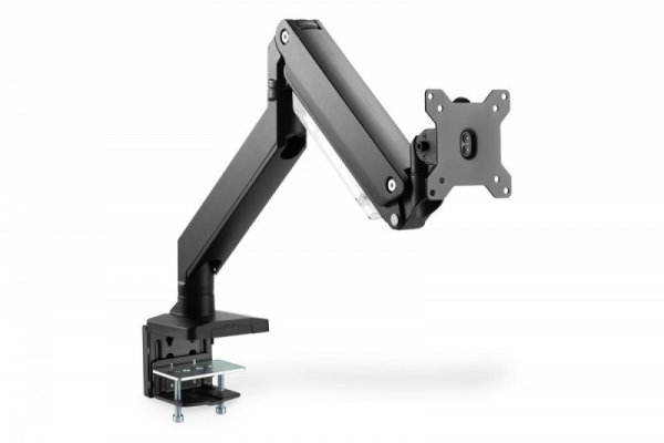 Digitus Ramię biurkowe pojedyncze z zaciskiem, 1xLCD, max. 35&quot;, max. obciążenie 15kg, ze sprężyną gazową