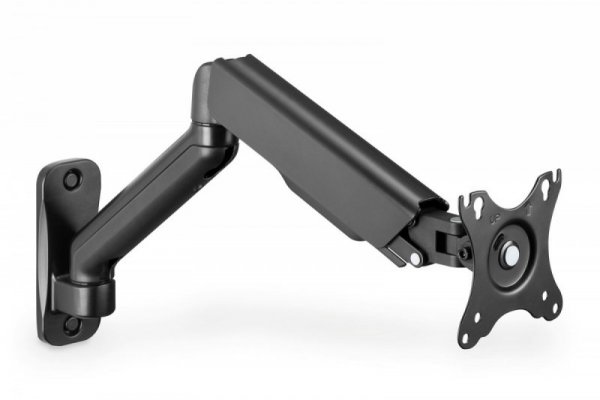 Digitus Uchwyt ścienny pojedynczy, 1xLCD, max. 32&quot;, max. obciążenie 9kg, ze sprężyną gazową, obrotowy