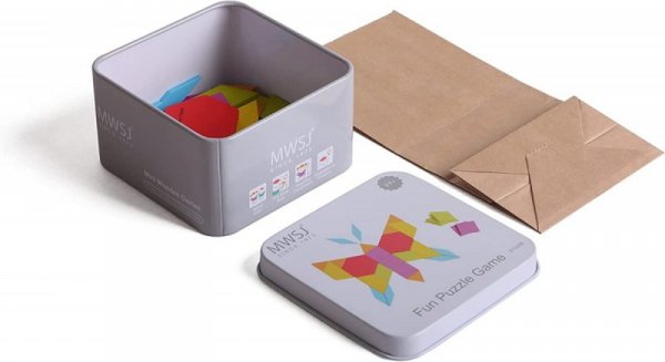 iWood Gra układanka Motyl tangram w puszce