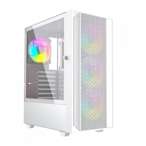 Gembird Obudowa Midi Tower Fornax 4000 ARGB biała