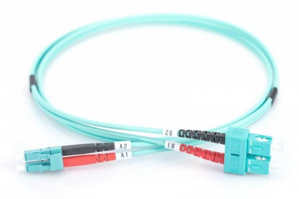 Digitus Patchcord światłowodowy FO LC-SC MM 50/125 OM3 duplex LSOH 5m