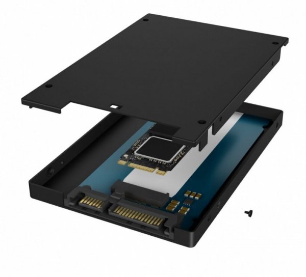 IcyBox Konwerter IB-M2S253 M.2 SATA na 2,5 SATA, 7mm
