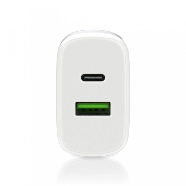 everActive Ładowarka USB/USB-C QC3.0 25W Biała