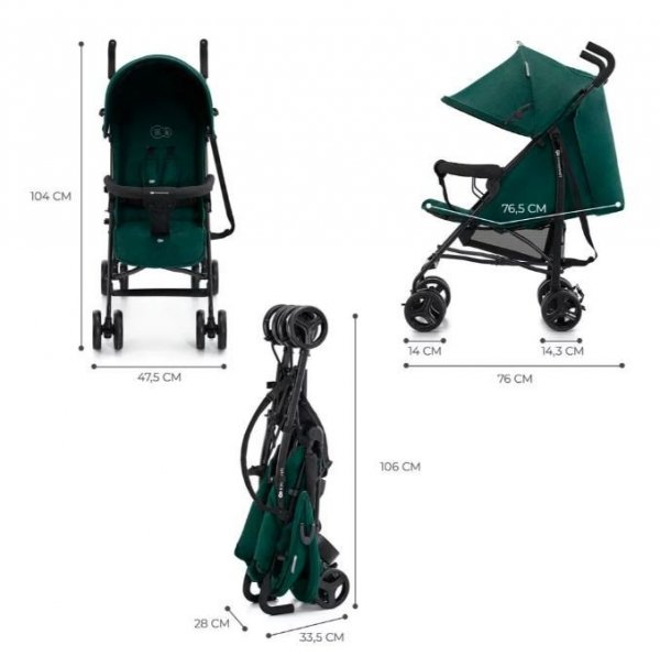 Kinderkraft Wózek spacerowy TIK GREEN FOREST