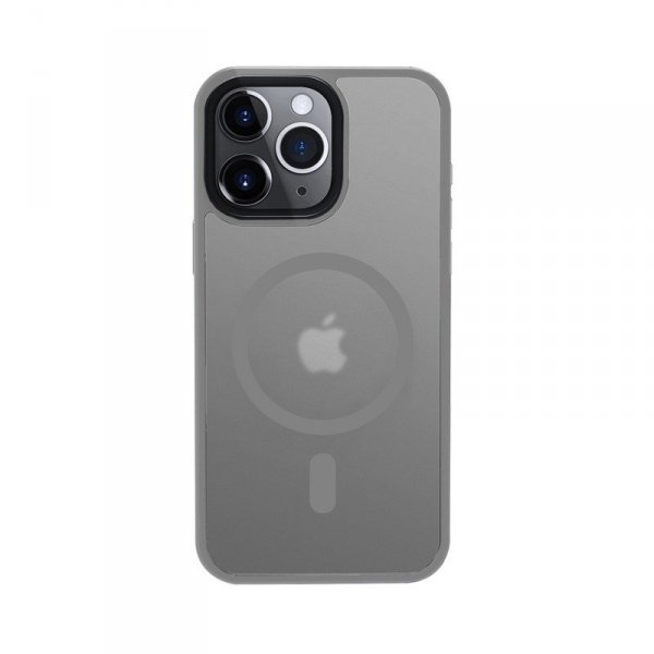 CRONG Etui Hybrid Frost MAG Cover iPhone 15 Pro MagSafe Szare