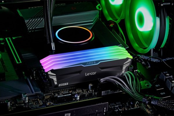 Lexar Pamięć DDR5 ARES RGB Gaming  32GB(2*16GB)/7200 czarna