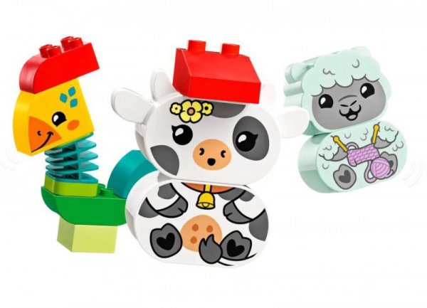 LEGO Klocki DUPLO 10412 Pociąg ze zwierzątkami