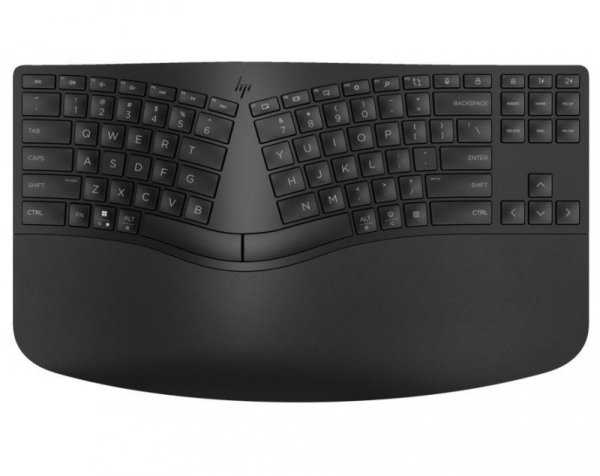 HP Inc. Klawiatura ergonomiczna bezprzewodowa + numeryczna 965 7E756AA czarna