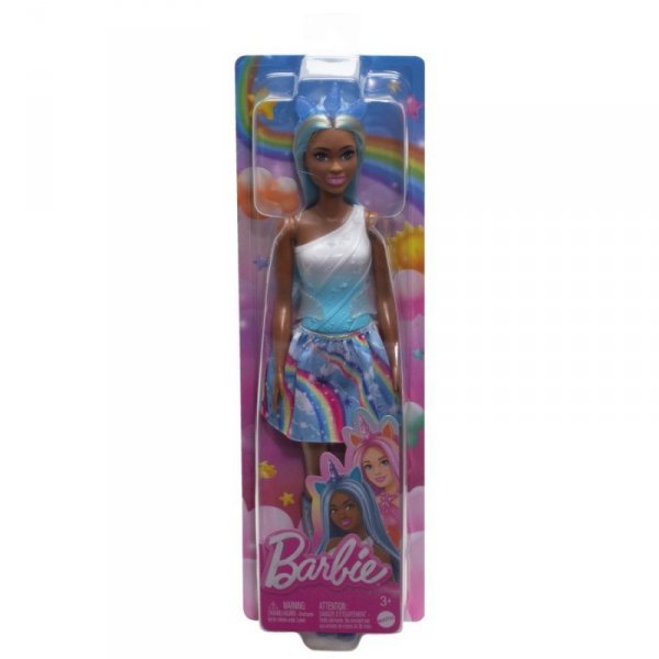 Mattel Lalka Barbie Jednorożec, niebieski strój