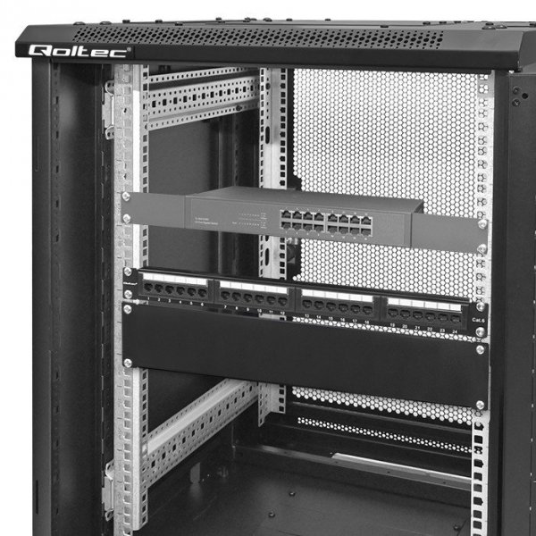 Qoltec Panel zaślepiający do szaf RACK 19&quot; | 2U