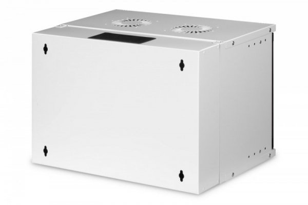 Digitus Szafa sieciowa wisząca 19&quot; 7U, SOHO PRO 370 x 540 x 400 mm, nośność 60kg, drzwi szyba, niezłożona Szara