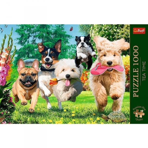 Trefl Puzzle 1000 elementów Premium Plus Tea Time Nadchodzą kłopoty!