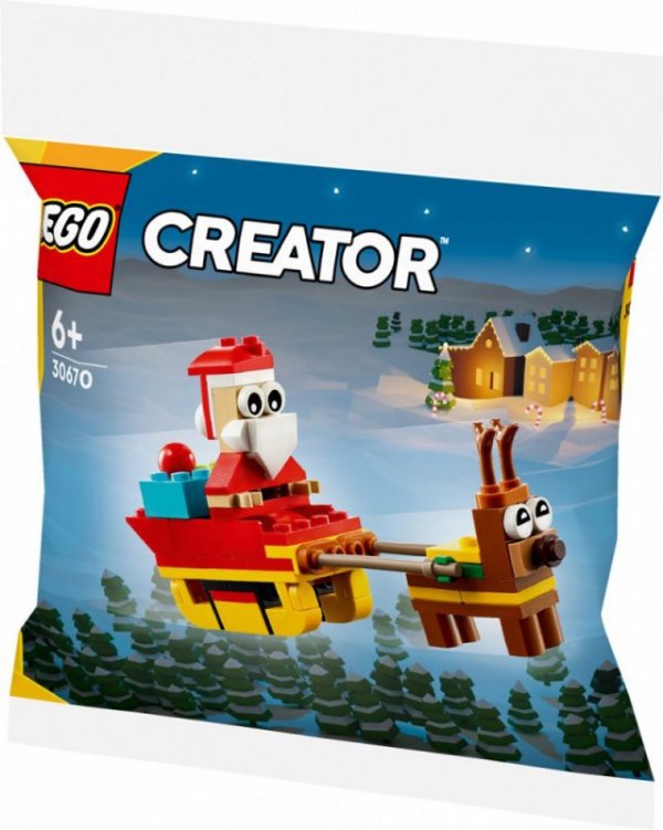 LEGO Klocki Creator 30670 Przejażdżka saniami Świętego Mikołaja