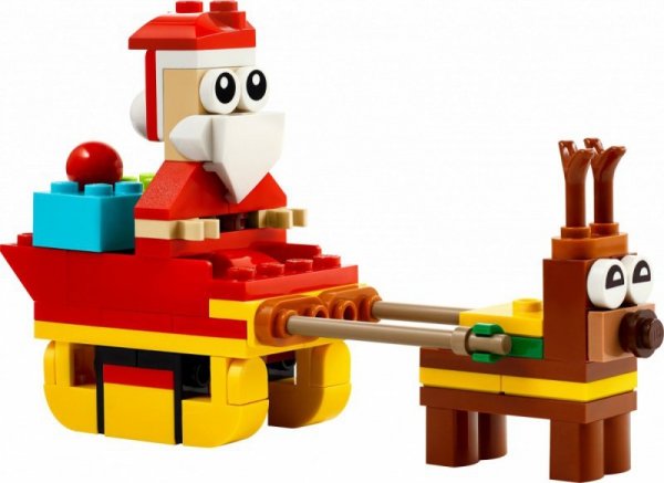 LEGO Klocki Creator 30670 Przejażdżka saniami Świętego Mikołaja