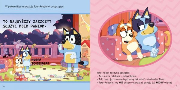 Harper Collins Książeczka Bluey. Tato-robot. Moja czytanka