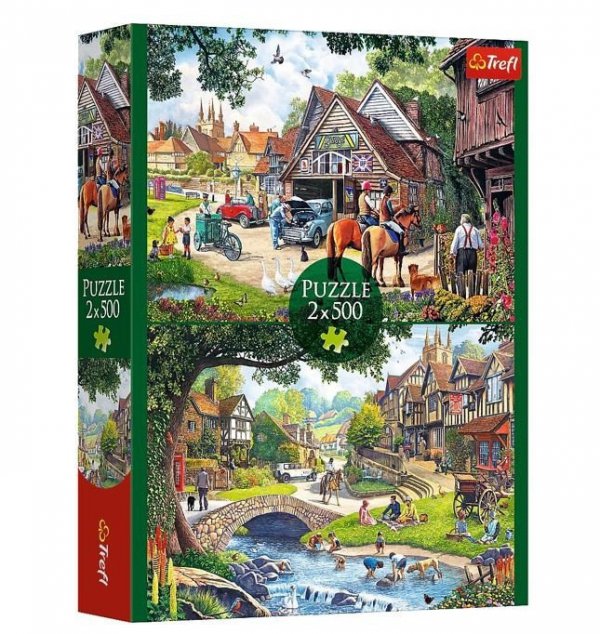 Trefl Puzzle 2x500 elementów Sielankowe życie
