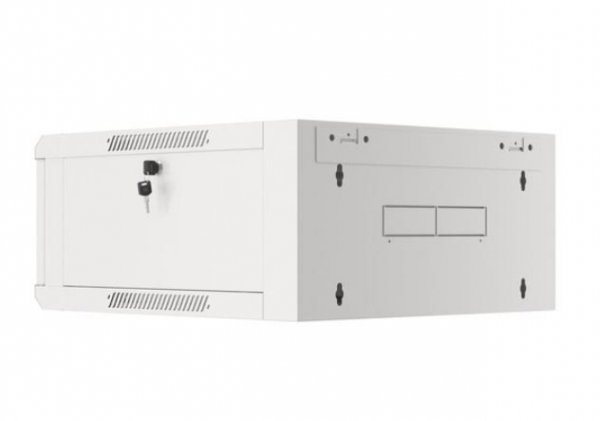 Lanberg Szafa instalacyjna rack wisząca 19 cali 4U 600 szara drzwi szkalne (złożona)