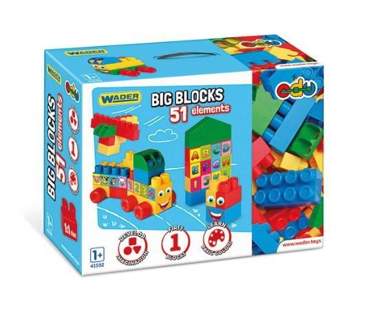 Wader Klocki 51 elementów Big Blocks