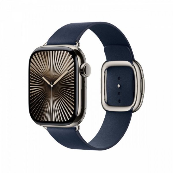 Apple Pasek w kolorze głębinowego błękitu z klamrą nowoczesną do koperty 42 mm - rozmiar M
