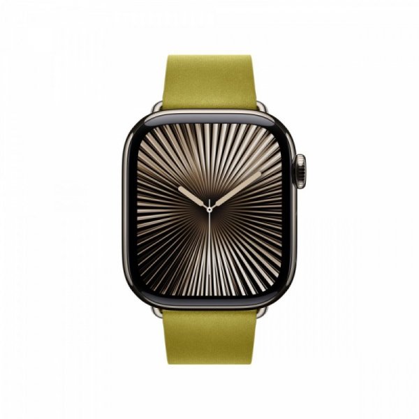 Apple Pasek w kolorze zieleni Chartreuse z klamrą nowoczesną do koperty 42 mm - rozmiar L