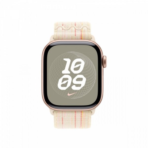 Apple Opaska sportowa Nike w kolorze księżycowej poświaty/różowym do koperty 42 mm