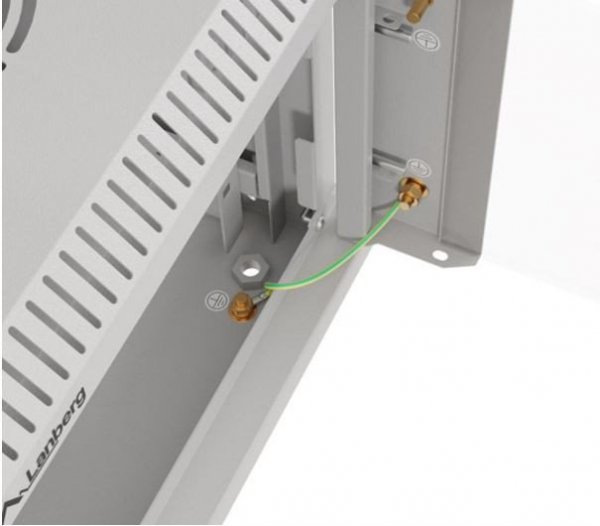 Lanberg Szafa instalacyjna rack wisząca 10 cali 6U 300x300 szara