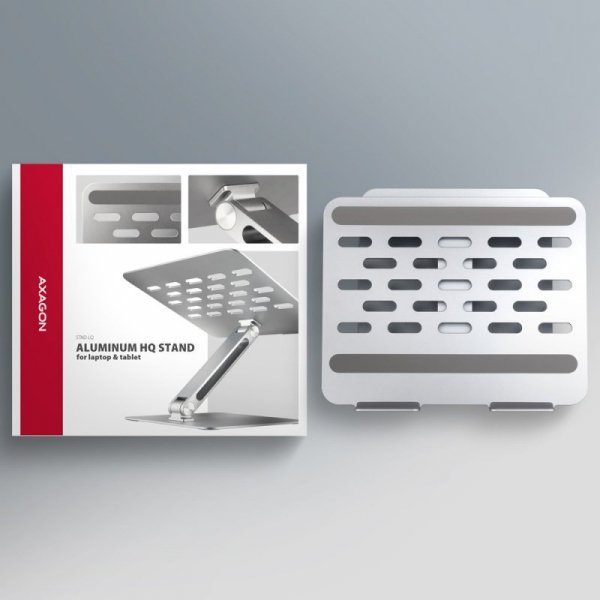 AXAGON STND-LQ Podstawa do laptopów aluminiowa 10-16&quot; cali, regulowane kąty nachylenia
