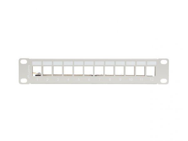 Lanberg Patch Panel 12 Port 1U 10 cali FTP z organizerem do modułów        keystone szary