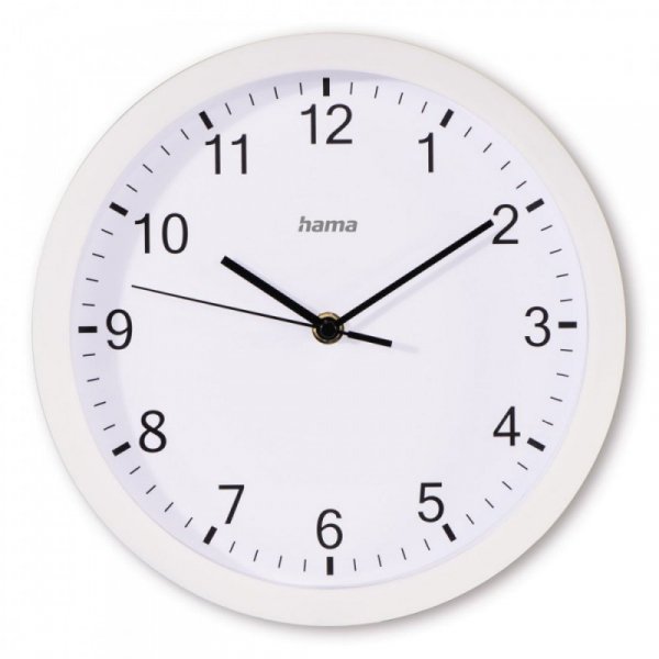 Hama Zegar ścienny Elba 25 cm Biały