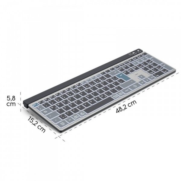 Hama Klawiatura WK-750 multi device Czarna