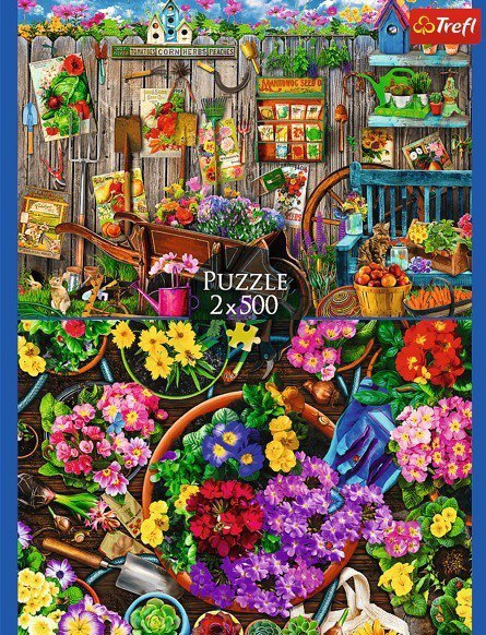 Trefl Puzzle 2x500 elementów Prace w ogrodzie