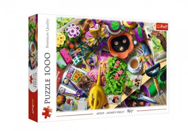 Trefl Puzzle 1000 elementów Porządki w  ogrodzie