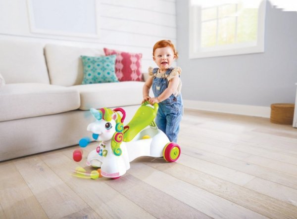 B-kids Jeździk, pchacz 3w1 - Jednorożec