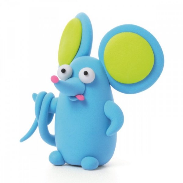 Tm Toys Masa plastyczna Hey Clay Figurka Puchate zwierzaki, Mysz